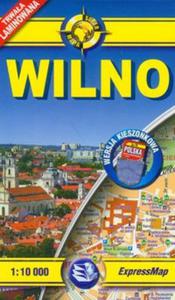 Wilno. Kieszonkowy, laminowany plan miasta. 1:10 000 - 2857608420