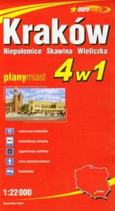 Krakw. Niepoomice. Skawina. Wieliczka.Plan miasta. 1:22 000 - 2857608426