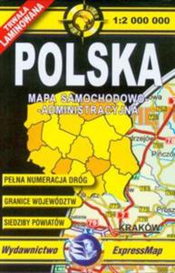 Polska mapa samochodowo administracyjna 1:2 000 000 - 2857608452