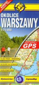 Mapa turystyczna laminowana. Okolice Warszawy 1:75 000 - 2857608454