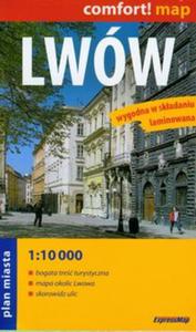 Lwów. Plan miasta. Mapa kieszonkowa .1:10 000