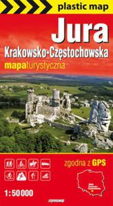 Jura Krakowsko-Czstochowska foliowana mapa turystyczna 1:50 000