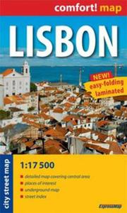 Lisbon laminowany plan miasta 1:17 500 - mapa kieszonkowa - 2857608809