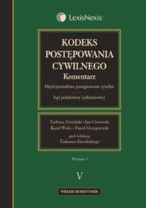 Kodeks postpowania cywilnego Komentarz Tom 5 - 2857609612