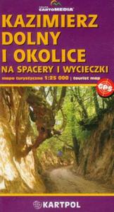 Kazimierz Dolny i okolice na spacery i wycieczki mapa turystyczna