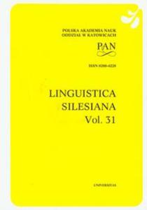 Linguistica Silesiana vol 31