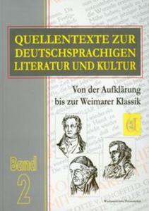 Quellentexte zur Deutschsprachigen Literatur und Kultur tom 2 - 2857611871