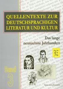 Quellentexte zur Deutschsprachigen Literatur und Kultur tom 3 - 2857611872