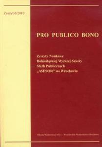 Pro publico bono Zeszyt 6/2010 - 2857612798