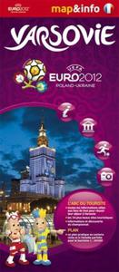 Varsovie Warszawa Euro 2012 - 1:26 000 mapa i miniprzewodnik - 2857614335
