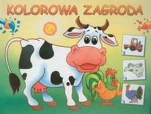 Kolorowa zagroda. Kolorowanka z naklejkami - 2857615336