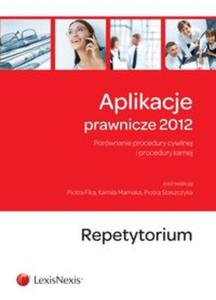 Aplikacje prawnicze 2012 Repetytorium - 2857618957