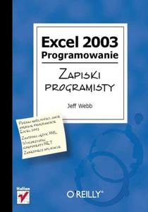 Excel 2003. Programowanie. Zapiski programisty - 2857619734