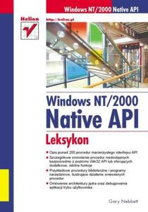 Windows NT/2000 Native API. Leksykon - 2857620071