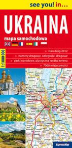 Mapa samochodowa Ukraina 1:1 000 000