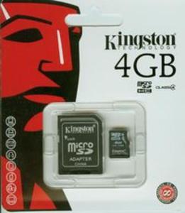 Kingston karta pamici MicroSDHC 4GB Class 4 - 2857623988