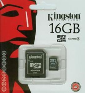 Kingston karta pamici MicroSDHC 16GB Class 4 - 2857623998