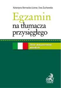 Egzamin na tumacza przysigego Zbir dokumentw woskich - 2857624378