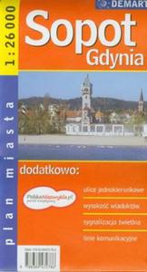 Gdynia Sopot plan miasta 1:26 000 - 2857624564