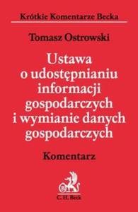 Ustawa o udostpnianiu informacji gospodarczych i wymianie danych gospodarczych