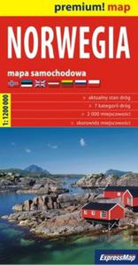 Norwegia 1:1 200 000 mapa samochodowa