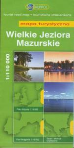 Wielkie Jeziora Mazurskie mapa turystyczna 1:110 000 - 2857626782