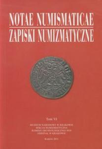 Notae Numismaticae Zapiski Numizmatyczne tom 6 - 2857626914