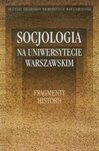 Socjologia na Uniwersytecie Warszawskim - 2857627417