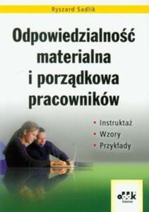 Odpowiedzialno materialna i porzdkowa pracownikw - 2857628533