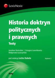 Historia doktryn politycznych i prawnych Testy - 2857629806