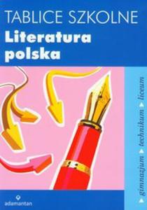 Tablice szkolne Literatura polska - 2857630034