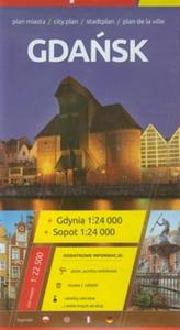 Gdask Gdynia Sopot plan miasta 1:22 500