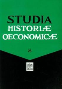 Studia Historiae Oeconomicae 26 - 2857631730