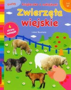 Zwierzta wiejskie Ksieczka z naklejkami