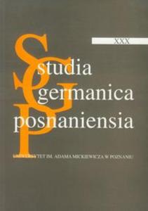 Studia Germanica Posnaniensia XXX - 2857633267