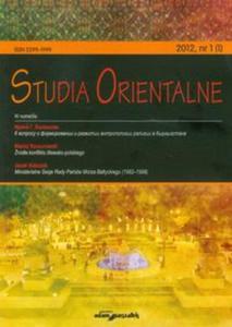 Studia Orientalne 1/2012 - 2857633686