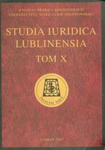 Studia Iuridica Lublinensia t.10 - 2857634114