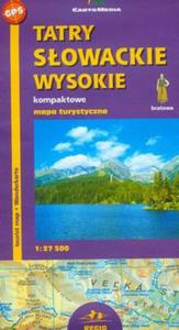 Tatry Sowackie Wysokie Mapa turystyczna 1:27 500 - 2857634334