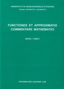 Functiones et approximatio 37.1 - 2857637598