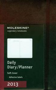 Moleskine 2013 pocket soft cover black daily planner - 2857640782