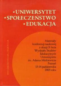 Uniwersytet spoeczestwo edukacja - 2857642555