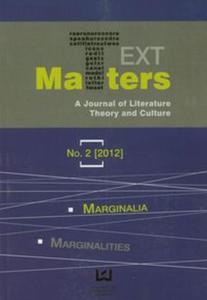 Text Matters A Journal of Literature Theory and Culture 2/2012 - 2857642809