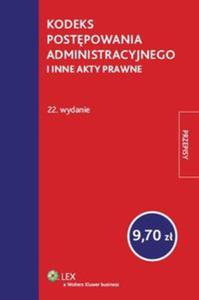 Kodeks postpowania administracyjnego i inne akty prawne