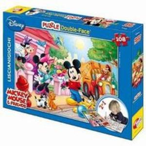Puzzle dwustronne Mickey Mouse + mazaki - 2857643890