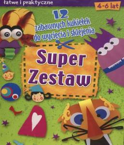 Super zestaw 12 zabawnych kukieek do wycicia i sklejenia - 2825656661