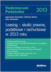Leasing - skutki prawne, podatkowe i rachunkowe w 2013 roku - 2857645805