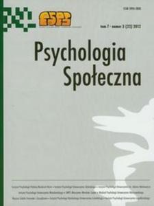 Psychologia spoeczna 3/2012 - 2857647333