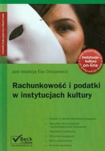 Rachunkowo i podatki w instytucjach kultury - 2857648262