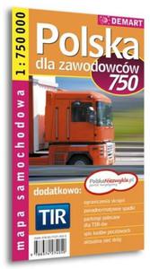 Polska Tir 1:750 000 Mapa Samochodowa Dla Zawodowcw - 2857648434