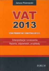 Vat 2013 Interpretacje i orzeczenia - 2857649132